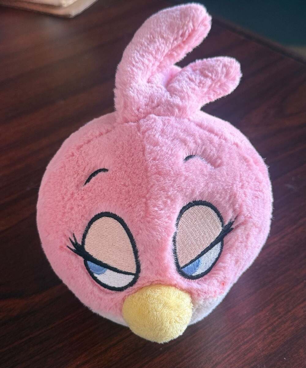 Angry Birds Stella Pink Bird Plush 8 Inch Stuffed Animal